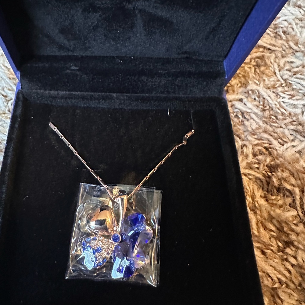 Elegant Blue and Silver Pendant- Pleas read description